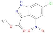 1H-Indazole-3-carboxylic acid, 6-chloro-4-nitro-, methyl ester