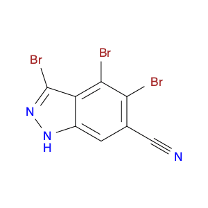 1H-Indazole-6-carbonitrile, 3,4,5-tribromo-