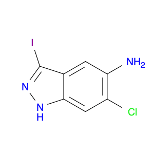 1H-Indazol-5-amine, 6-chloro-3-iodo-