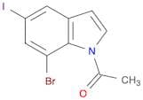 Ethanone, 1-(7-bromo-5-iodo-1H-indol-1-yl)-