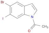 Ethanone, 1-(5-bromo-6-iodo-1H-indol-1-yl)-