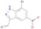 1H-Indazole-3-carboxaldehyde, 7-bromo-5-nitro-
