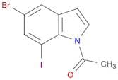 Ethanone, 1-(5-bromo-7-iodo-1H-indol-1-yl)-