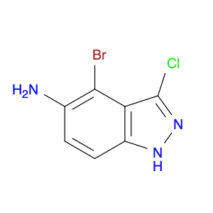 1H-Indazol-5-amine, 4-bromo-3-chloro-