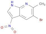 1H-Pyrrolo[2,3-b]pyridine, 5-bromo-6-methyl-3-nitro-