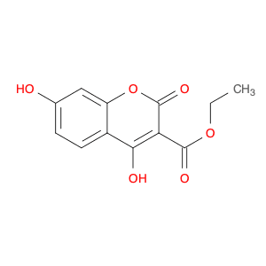 2H-1-Benzopyran-3-carboxylic acid, 4,7-dihydroxy-2-oxo-, ethyl ester