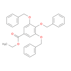 Benzoic acid, 3,4,5-tris(phenylmethoxy)-, ethyl ester