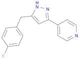 Pyridine, 4-[5-[(4-fluorophenyl)methyl]-1H-pyrazol-3-yl]-
