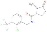 2-Pyrrolidinecarboxamide, N-[[2-chloro-3-(trifluoromethyl)phenyl]methyl]-1-methyl-5-oxo-, (2R)-