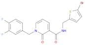 3-PyridinecarboxaMide, N-[(5-broMo-2-thienyl)Methyl]-1-[(3,4-difluorophenyl)Methyl]-1,2-dihydro-2-…