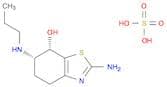 7-Benzothiazolol, 2-amino-4,5,6,7-tetrahydro-6-(propylamino)-, (6S,7S)-, sulfate (1:1)
