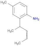 Benzenamine, 4-methyl-2-(1-methyl-2-buten-1-yl)-