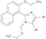 1H-Imidazole, 4,5-dibromo-1-(ethoxymethyl)-2-(2-ethoxy-1-naphthalenyl)-