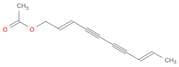 2,8-Decadiene-4,6-diyn-1-ol, acetate, (E,E)- (8CI,9CI)