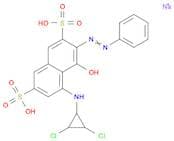 2,7-Naphthalenedisulfonic acid, 5-[(2,3-dichlorocyclopropyl)amino]-4-hydroxy-3-(2-phenyldiazenyl)-…