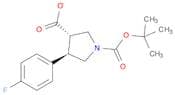 1,3-Pyrrolidinedicarboxylic acid, 4-(4-fluorophenyl)-, 1-(1,1-dimethylethyl) ester, (3S,4R)-