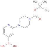 1-Piperazinecarboxylic acid, 4-(4-borono-2-pyridinyl)-, 1-(1,1-dimethylethyl) ester