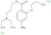 Benzoic acid, 4-amino-2-propoxy-, 3-(diethylamino)propyl ester, hydrochloride (1:2)