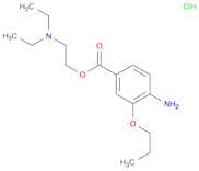 Benzoic acid, 4-amino-3-propoxy-, 2-(diethylamino)ethyl ester, hydrochloride (1:1)