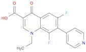 3-Quinolinecarboxylic acid, 1-ethyl-6,8-difluoro-1,4-dihydro-4-oxo-7-(4-pyridinyl)-