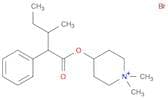 Piperidinium, 1,1-dimethyl-4-[(3-methyl-1-oxo-2-phenylpentyl)oxy]-, bromide (1:1)