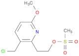 2-Pyridineethanol, 3-(chloromethyl)-6-methoxy-, 2-methanesulfonate