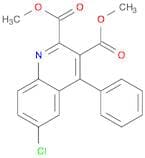 2,3-Quinolinedicarboxylic acid, 6-chloro-4-phenyl-, 2,3-dimethyl ester