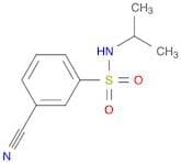 Benzenesulfonamide, 3-cyano-N-(1-methylethyl)-