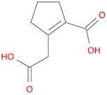 1-Cyclopentene-1-acetic acid, 2-carboxy-