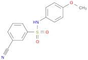Benzenesulfonamide, 3-cyano-N-(4-methoxyphenyl)-