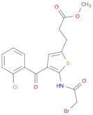 2-Thiophenepropanoic acid, 5-[(2-bromoacetyl)amino]-4-(2-chlorobenzoyl)-, methyl ester
