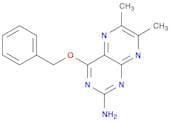 2-Pteridinamine, 6,7-dimethyl-4-(phenylmethoxy)-