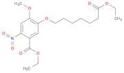 Benzoic acid, 5-[(7-ethoxy-7-oxoheptyl)oxy]-4-methoxy-2-nitro-, ethyl ester