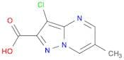Pyrazolo[1,5-a]pyrimidine-2-carboxylic acid, 3-chloro-6-methyl-