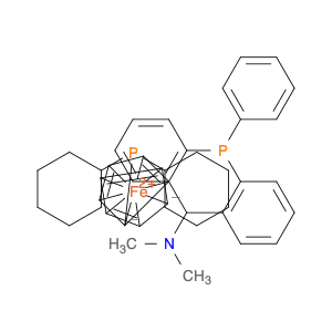 Ferrocene, 1-(dicyclohexylphosphino)-2-[(R)-(dimethylamino)[2-(diphenylphosphino)phenyl]methyl]-, …