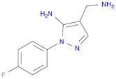 1H-Pyrazole-4-methanamine, 5-amino-1-(4-fluorophenyl)-