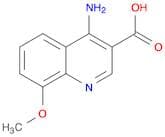 3-Quinolinecarboxylic acid, 4-amino-8-methoxy-
