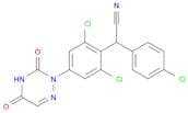 Benzeneacetonitrile, 2,6-dichloro-α-(4-chlorophenyl)-4-(4,5-dihydro-3,5-dioxo-1,2,4-triazin-2(3H)-…