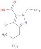 1H-Pyrazole-5-carboxylic acid, 4-bromo-1-ethyl-3-(2-methylpropyl)-