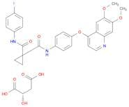 Butanedioic acid, 2-hydroxy-, (2S)-, compd. with N-[4-[(6,7-dimethoxy-4-quinolinyl)oxy]phenyl]-N'-…