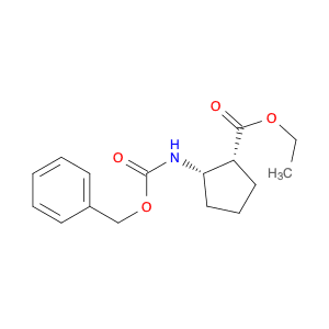 Cyclopentanecarboxylic acid, 2-[[(phenylmethoxy)carbonyl]amino]-, ethyl ester, (1R,2S)-