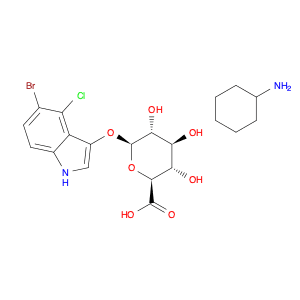 β-D-Glucopyranosiduronic acid, 5-bromo-4-chloro-1H-indol-3-yl, compd. with cyclohexanamine (1:1)