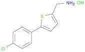 2-Thiophenemethanamine, 5-(4-chlorophenyl)-, hydrochloride (1:1)