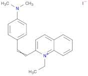 Quinolinium, 2-[2-[4-(dimethylamino)phenyl]ethenyl]-1-ethyl-, iodide (1:1)