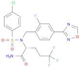 Pentanamide, 2-[[(4-chlorophenyl)sulfonyl][[2-fluoro-4-(1,2,4-oxadiazol-3-yl)phenyl]methyl]amino]-…