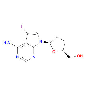 2-Furanmethanol, 5-(4-amino-5-iodo-7H-pyrrolo[2,3-d]pyrimidin-7-yl)tetrahydro-, (2S,5R)-