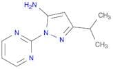1H-Pyrazol-5-amine, 3-(1-methylethyl)-1-(2-pyrimidinyl)-