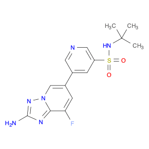 3-Pyridinesulfonamide, 5-(2-amino-8-fluoro[1,2,4]triazolo[1,5-a]pyridin-6-yl)-N-(1,1-dimethylethyl…