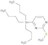 Pyrimidine, 2-(methylthio)-4-(tributylstannyl)-