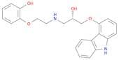 Phenol, 2-[2-[[3-(9H-carbazol-4-yloxy)-2-hydroxypropyl]amino]ethoxy]-, (S)- (9CI)